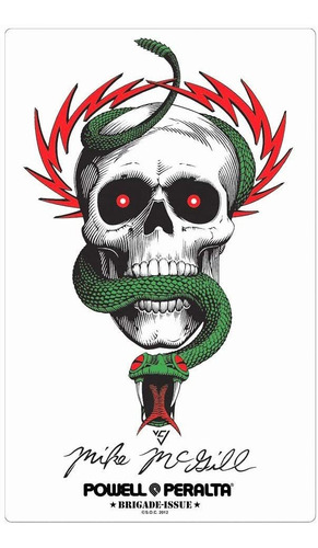 Powell Peralta - Adhesivo Para Monopatín, Diseño De La Briga