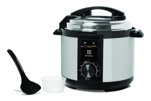 Panela Pressão Elétrica Electrolux 5 Litros Inox Preto