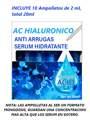 Serum Dosis Concentrada Tratamiento Dermacosmetico