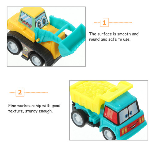 6 Pequeños Coches Retráctiles, Minicoches Retráctiles, Vehíc