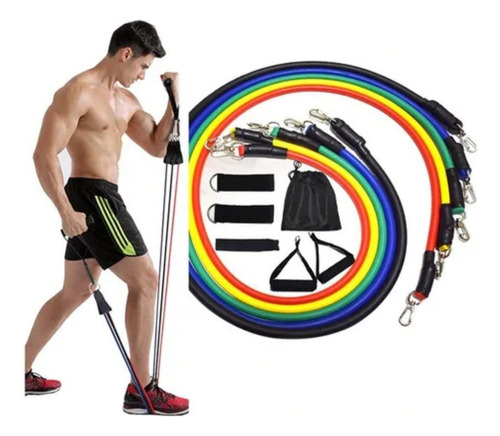 11 Piezas Extensor Elástico Ejercicio Funcional Hasta 100