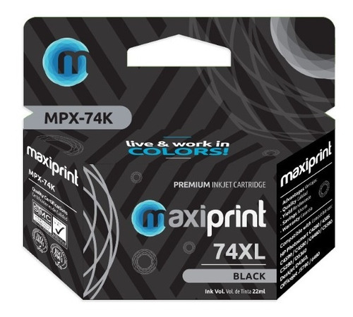 Cartucho Maxiprint Compatible Hp 74xl Negro (cb336wl)