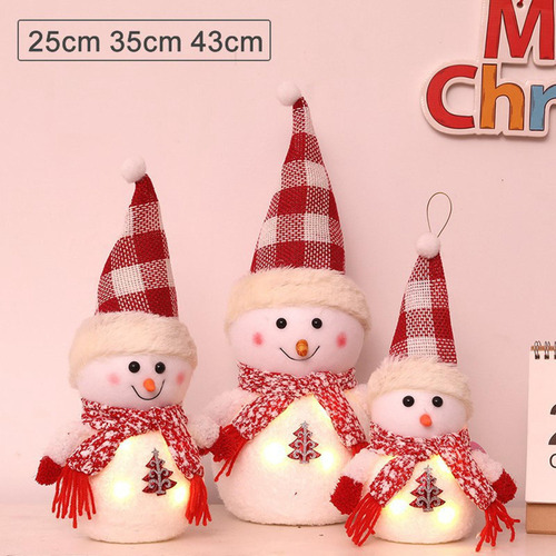 Sdd Navidad Muñeco De Nieve Con Decoración Navideña De