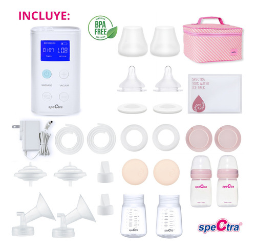 Spectra Blunded 9 Plus Extractor Leche Eléctrico 9 Plus Y Kit Hielera