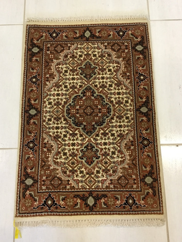 Tapete Artesanal Tabriz Mahi 0.9 X 0.6 M Ref 74559