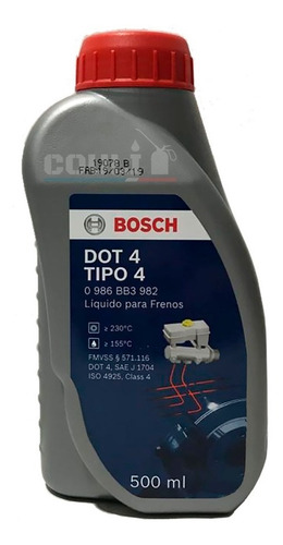 Liquido De Frenos Bosch Dot 4 - 500 Ml