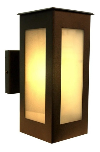 Imagen 3 de 7 de Farol Exterior Moderno Aplique Pared Hierro Iluminacion Led
