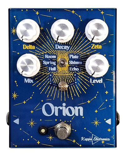 Pedal Orion Kappa Electronics (mult Reverb) Cor Azul
