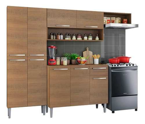 Cocina Integral Modular Madesa Emilly Top 229cm Mm