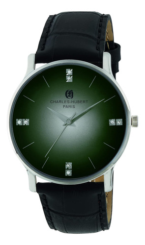 Reloj De Cuarzo De Acero Inoxidable Charles-hubert 4002-gn