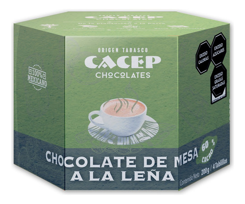 Chocolate De Mesa A La Leña, 4 Tablillas