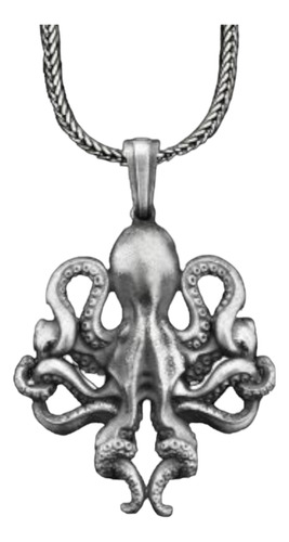 Collar Octopus Pulpo Plata Ley 925