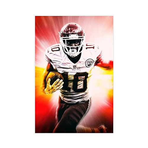 Póster Deportivo De Tyreek Hill, Póster De Lona Decor...