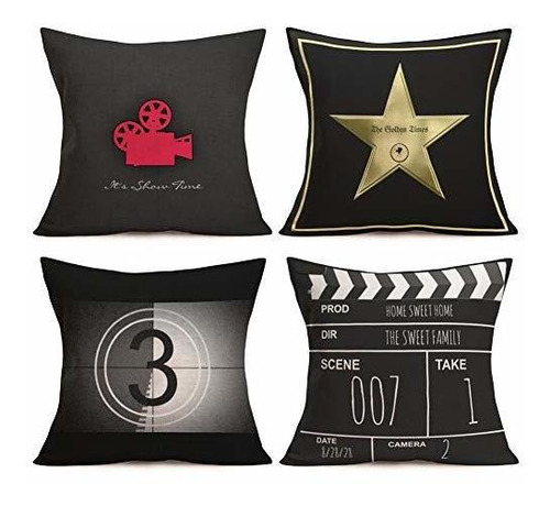 Cojines Amour Movie Theater Cinema Fundas De Almohada Person