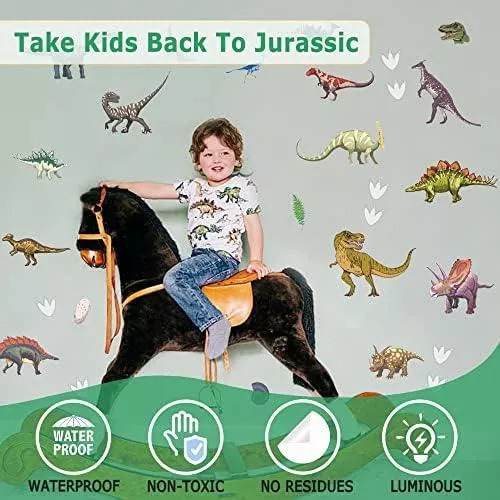 ( Calcomanías De Pared Con Forma De Dinosaurio, Pegatinas