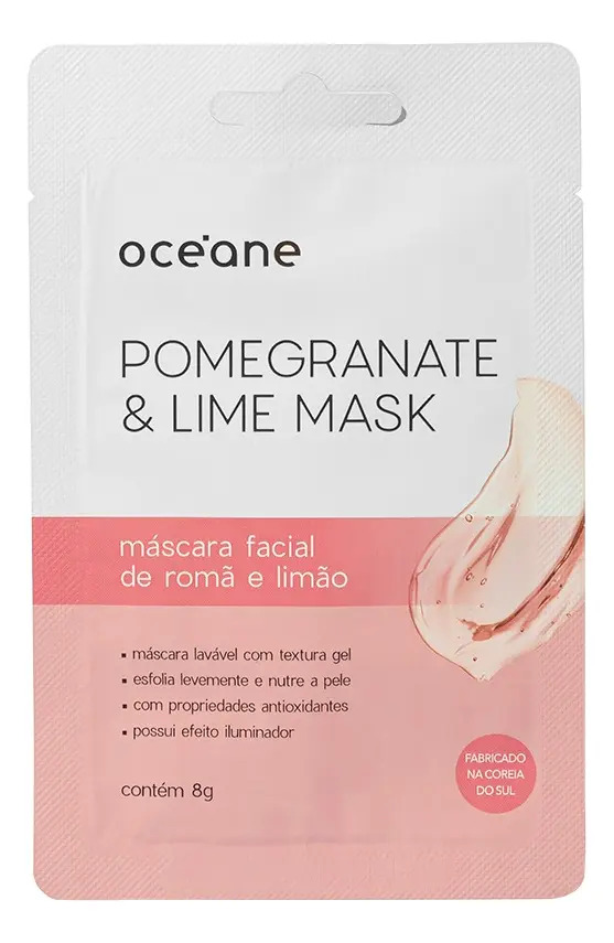 Máscara Facial de Romã e Limão 8g Océane