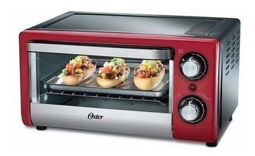Horno Tostador Oster® Rojo 10 Litros Tssttv10ltr-053