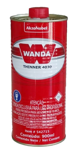 Thinner Para Poliester 4030 Wanda 0.9 Lts