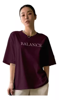 Camiseta Oversized Unissex Balance Plus Size Aesthetic