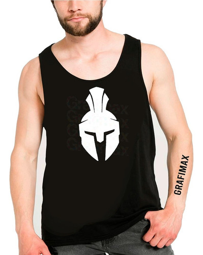 Polera Gym Gladiador Spartan Musculosa Sin Mangas  Grafimax