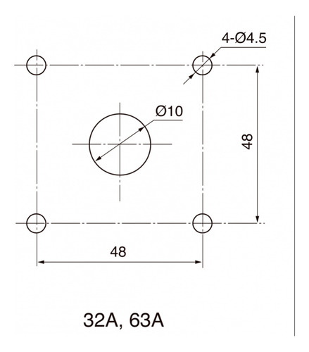 Selector Tipo Pacco 32a 3 Polos 1-0-2 690v