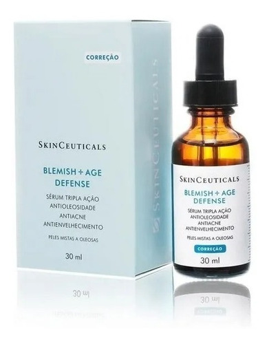 Sérum Blemish y Age Defense SkinCeuticals día noche para piel grasa mixta de 30mL