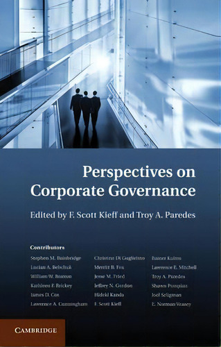 Perspectives On Corporate Governance, De F. Scott Kieff., Vol. 1. Editorial Cambridge University Press, Tapa Dura En Inglés