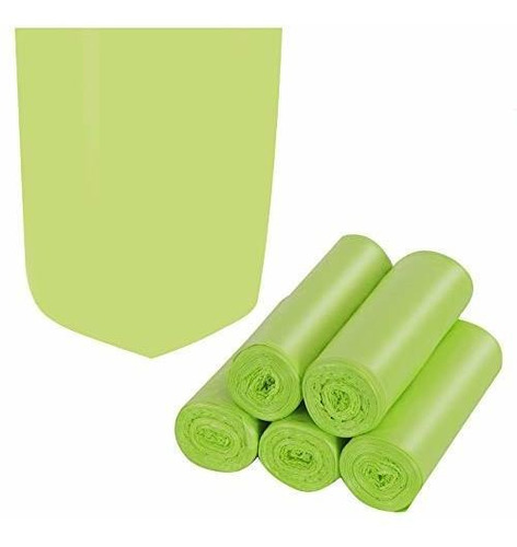 Bolsas De Basura Biodegradables de 4 a 6 galones reciclables 100 unidades verdes 