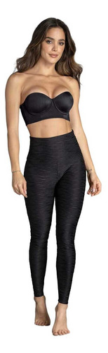 Leonisa Legging Control Fuerte De Abdomen Textura Acanalada