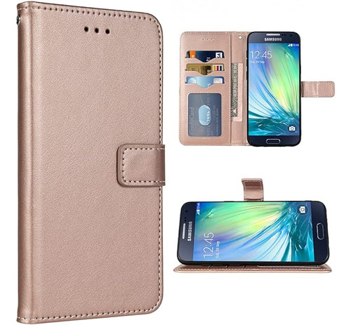 Compatible Con Galaxy A5 2015 Funda Tipo Cartera Con Correa