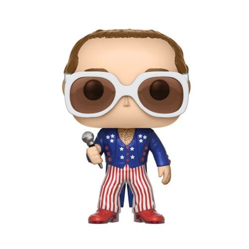 Figura Vinilo Pop Elton John Red White And Blue Musica Funko