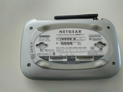 Router Inalambrico Netgear Wgr614 V4 C/transformador