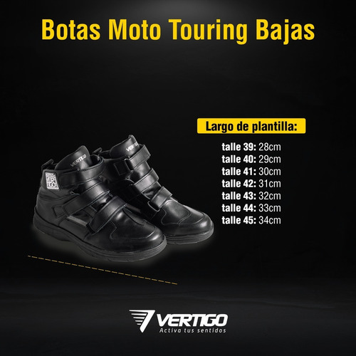 Imagen 7 de 8 de Botas Moto Cortas Hombre 100% Cuero Vertigo. En Gravedad X