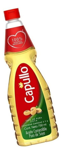2 Pza Aceite Capullo Puro De Soya 750 Ml