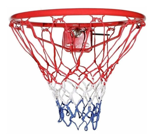 Aro Basket Basquet Con Red Nº7 45cm Reforzado Con Resorte