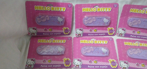 Imagen 5 de 8 de Llavero Peine Con Espejo Hello Kitty Sanrio 9cm