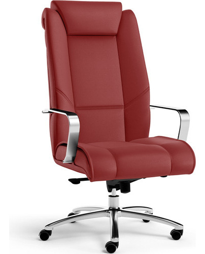 Cadeira Presidente Executiva New Onix Tecido Sint. Vermelho Material do estofamento Couro sintético