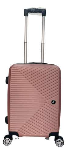 Mala 10kg De Bordo Para Viagem Pequena Abs Allabard Cor Rose Lisa