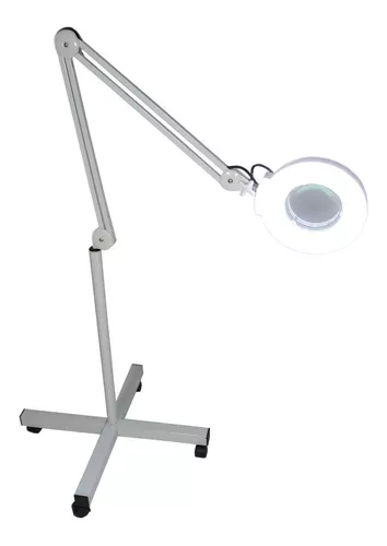 Lámpara de pie LED, luz estética LED, lupa 8X con luz, lupa iluminada para  lectura : Salud y Hogar 