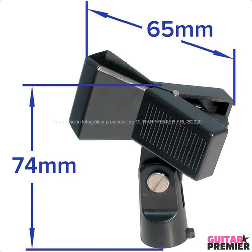 Imagen 8 de 8 de Pipeta Pinza Para Micrófono Universal Reforzada Abs