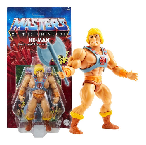 Imagem 1 de 10 de Boneco He-man Master Of The Universe Motu - Hgh44 - Mattel