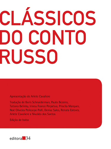 Clássicos do conto russo, de Vários. Editora 34 Ltda., capa mole em português, 2019
