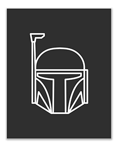 Star Wars Estampas Minimalistas Conjunto De Ocho Iconic De