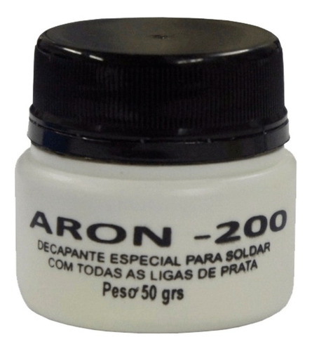 Imagem 2 de 2 de Fluxo De Solda Aron 200 Para Ligas De Prata Com 50 Gramas