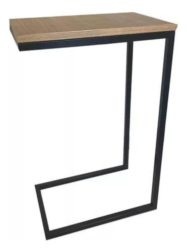Mesa Auxiliar De Arrime Para Cama Estilo Industrial 80 Cm