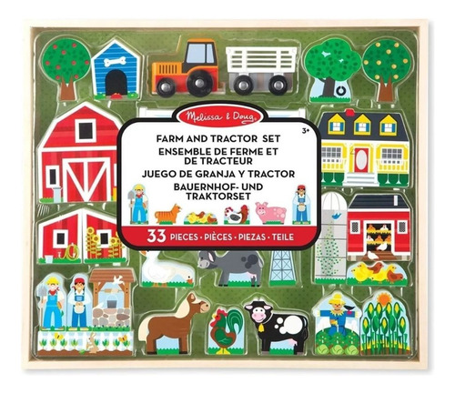 Melissa & Doug Set De Granja Y Tractor