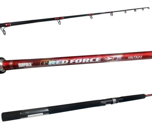 Vara Pesca Rapala Red Force 59 Pesada 30 60 Lbs Molinete