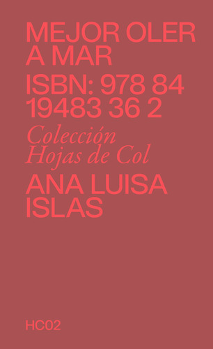 Libro Hojas De Col - Islas, Ana Luisa