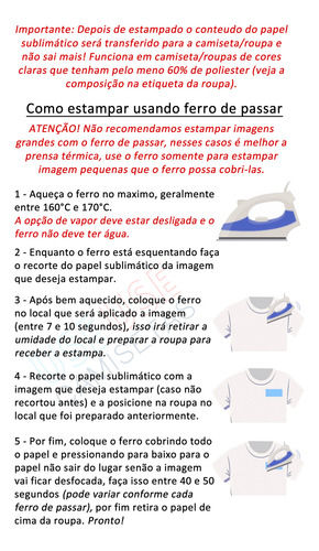 10 Folhas A4 De Papel Sublimático Com Suas Artes Já Impressa