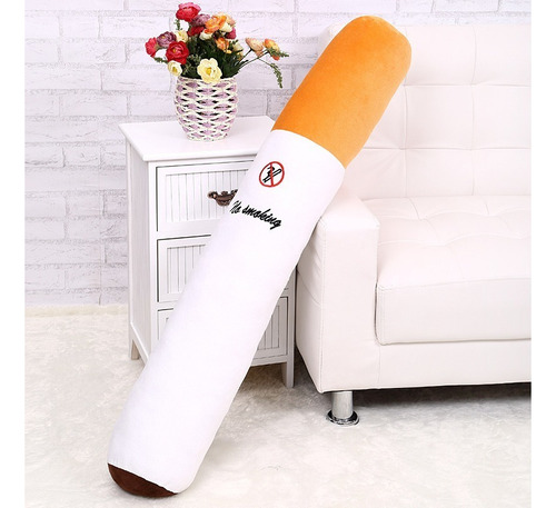 Pelucia Cigarro Travesseiro Gigante Engraçado Presente 70 Cm